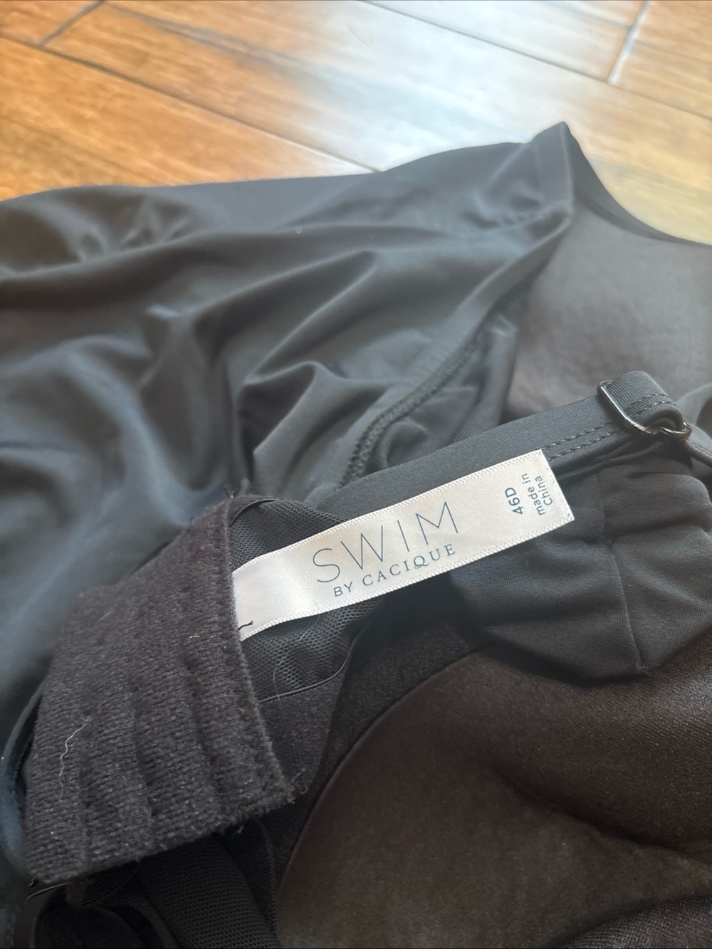 Swim By Cacique 2 Piece  Black Swimsuit Top Size 46D  Bottom Size 20 - Picture 9 of 9